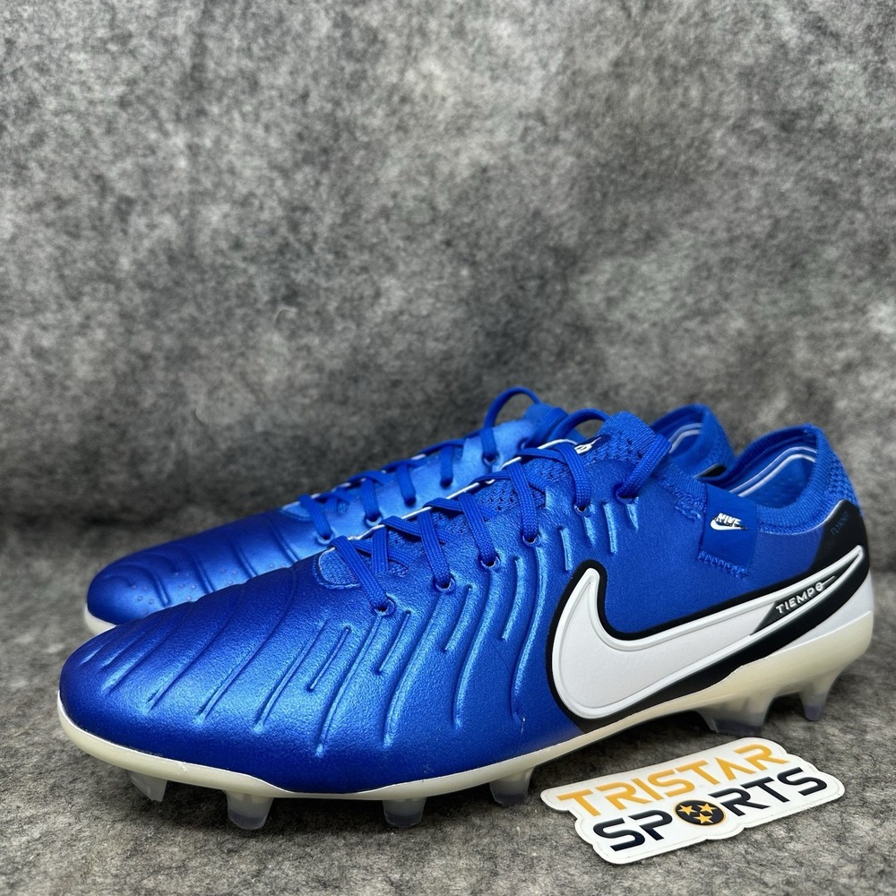 Nike Tiempo Legend 10 Elite FG Soccer Cleats Mens 9.5 Blue Mad Ambition Bosnia